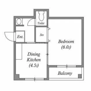 ルーナ福島【4階】の間取り