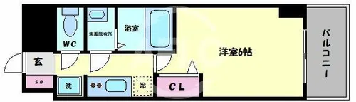 1Kの間取り画像