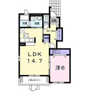 Palazzo【1階】の間取り