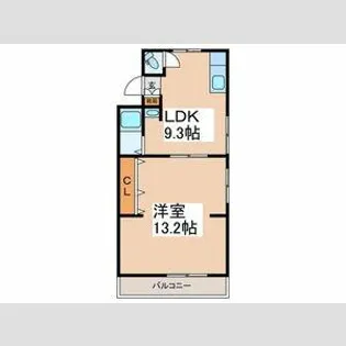 サンライズ藤井寺【1階】の間取り