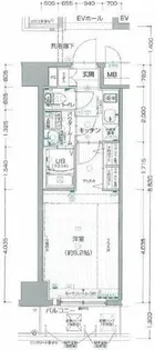 セオリー梅田ドムス【5階】の間取り