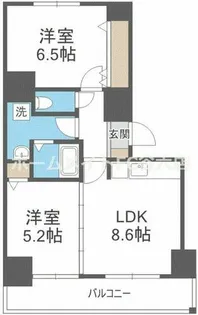 2LDKの間取り画像