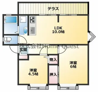 ブランシェC棟【1階】の間取り