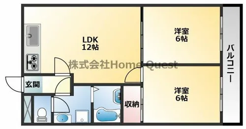 寿緑ヶ丘マンション【1階】の間取り
