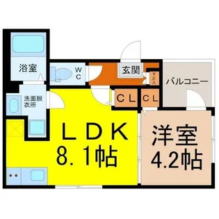 メゾン星宮【1階】の間取り