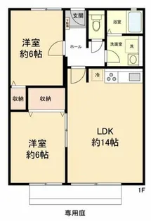 丸元ハイツ【1階】の間取り