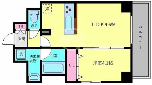 ノーヴルメゾン【7階】の間取り