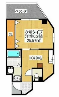 メゾンドアヴェルⅢ【5階】の間取り