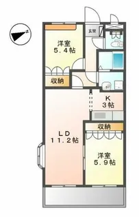 GRANBEL ITOH【2階】の間取り