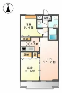 アンプルール【1階】の間取り
