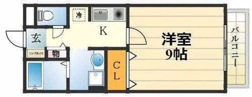 ベルリードミキ【202号室】の間取り