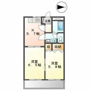 エクセレンスハイム【2階】の間取り