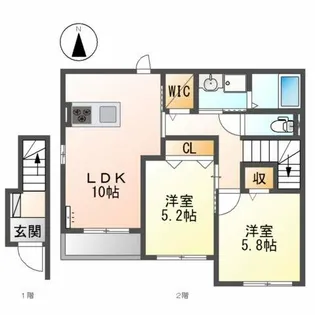 Bella Luce【2階】の間取り