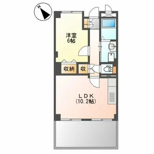 ヴィラプレール【1階】の間取り