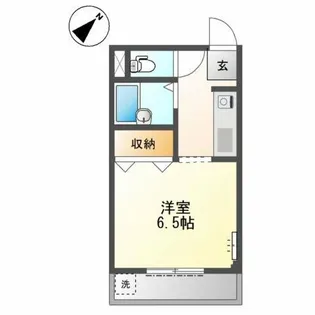 メロディーハイム【1階】の間取り