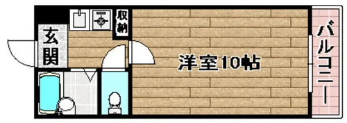 シティーライフ出丸【303B号室】の間取り