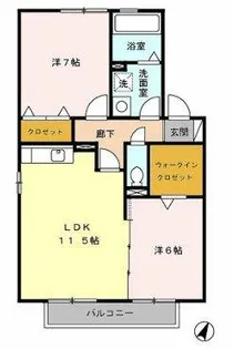 フェイバリットタウン【2階】の間取り