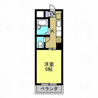 グラースコート【203号室】の間取り