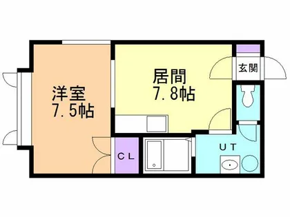 コーポカトレア【103号室】の間取り