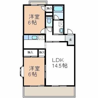 ビレッジ亀沢A【1階】の間取り
