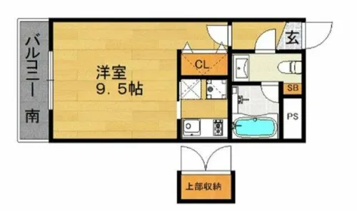 ラフィネス大濠パークアベニュー【8階】の間取り