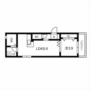 LeGioie東岡崎【1階】の間取り