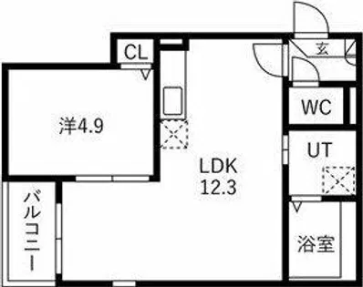 Jack sumiyoshiⅡ【202号室】の間取り