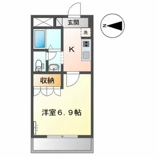 ブルージュ【2階】の間取り