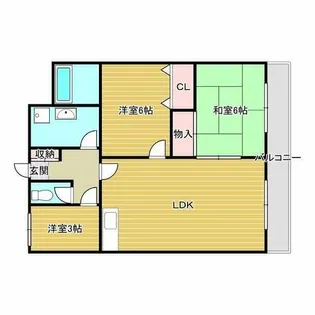 3LDKの間取り画像