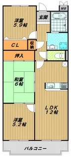マウンティンツー【3階】の間取り