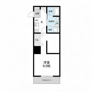 メゾン・ドゥ・シャトン豊浦町【1階】の間取り