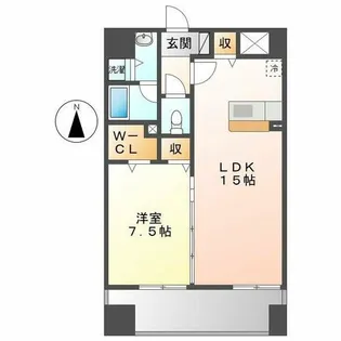 ワイズ(Ys【3階】の間取り