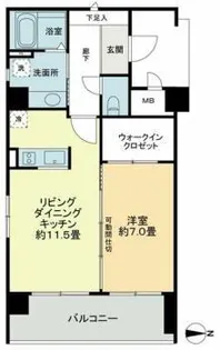 メゾン・ド山手【5階】の間取り