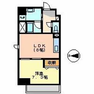 ディアコート白川【7階】の間取り