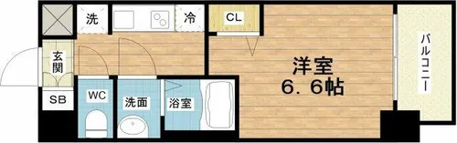 プレサンス西中島南方セレスト【9階】の間取り