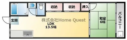 山下マンション【1階】の間取り