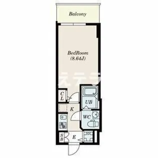 S-RESIDENCE神戸磯上通【2階】の間取り