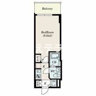 S-RESIDENCE神戸磯上通【2階】の間取り