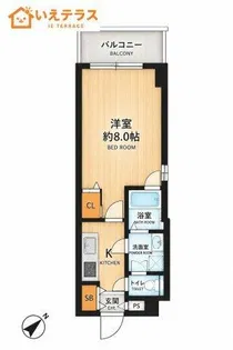 S-RESIDENCE神戸磯上通【2階】の間取り