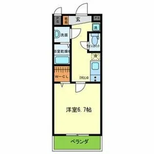 ルミエール久宝寺Ⅱ【3階】の間取り