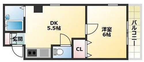 エクラ針中野【5階】の間取り