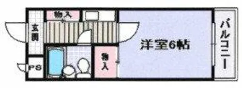 大阪府堺市中区福田【アパート】の間取り