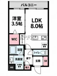 エスリードレジデンスザ・グラン大阪福島アクシス【2階】の間取り