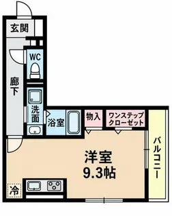 エストドミール野田【1階】の間取り