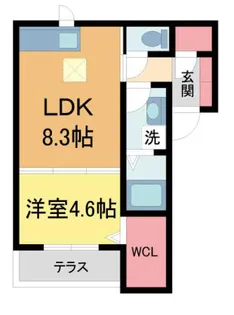 アイエフハイツ水波町VI【1階】の間取り
