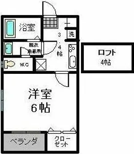 1Kの間取り画像