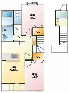 ユトリロ小鷹野2【202号室】の間取り