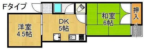 エトワール住之江【4階】の間取り