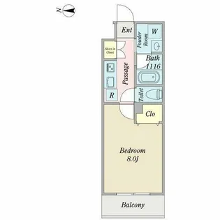 プロシード金山3【8階】の間取り