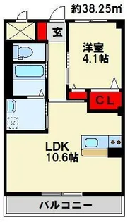 NEVER CHANGE【103号室】の間取り